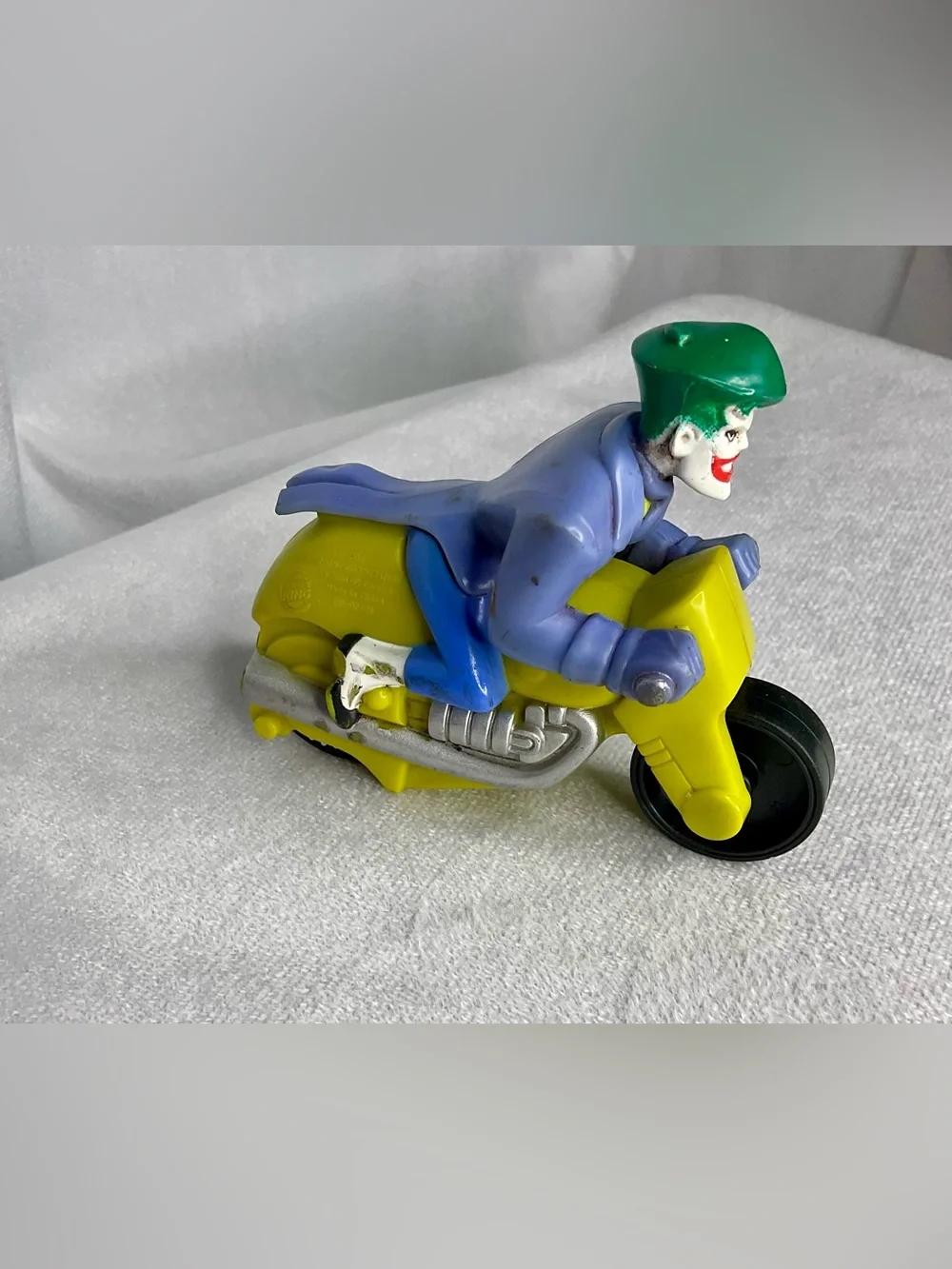 Vintage 2000 Burger King Kids Meal Toy Joker Batman Motorcycle Purple Green